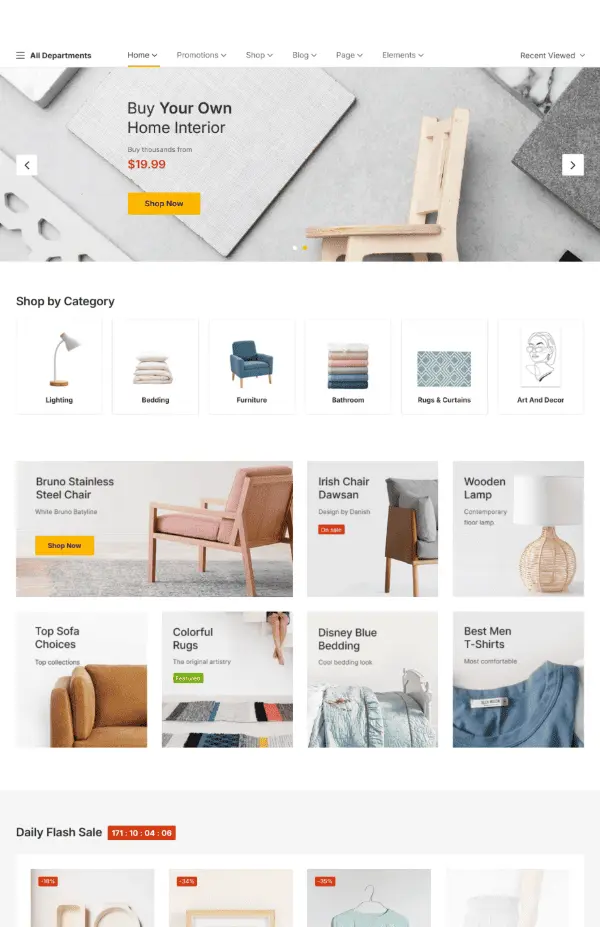 Modern iç mekan ürünleri için ideal, kullanıcı dostu ve şık tasarıma sahip bu dekorasyon e-ticaret web sitesi, satışları artırmaya odaklı yapısıyla markanızı dijitalde öne çıkarır.