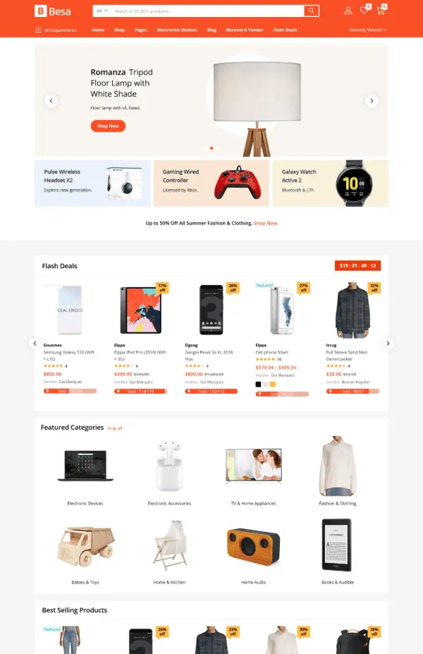 Pazaryeri e ticaret web sitesi ile Amazon ve Trendyol gibi güçlü bir dijital pazar kurun! Elektronik, tekstil ve binlerce ürün için ölçeklenebilir, şık ve yüksek dönüşümlü altyapı.