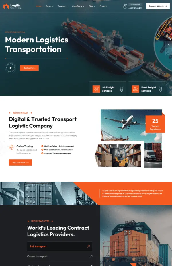 Lojistik web sitesi tasarımı ile operasyonlarınızı dijitalleştirin! Anlık kargo takip, filo yönetimi ve entegre lojistik çözümlerle profesyonel altyapı.