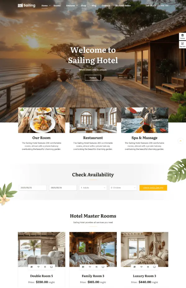 Otel kurumsal web tasarımı ile konforunuzu ekrana yansıtın. Misafirlerinize denizin ritmiyle buluşan sade bir lüks sunan, butik otelinizin dijital vitrini.