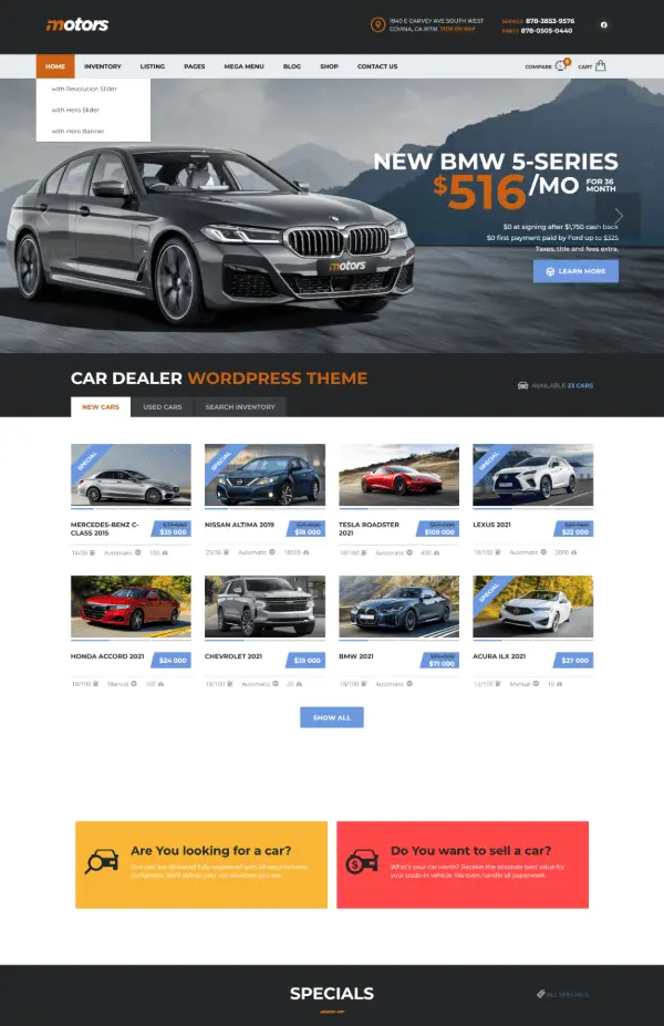 Modern ve etkileyici Oto Galeri Web Sitesi Tasarımı ile araç satışlarını artırın, mobil uyumlu ve hızlı yapısıyla müşterilerinizi etkileyin!